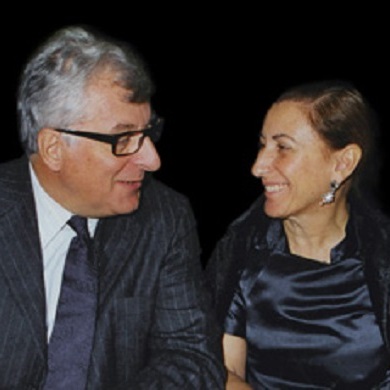 Patrizio Bertelli e Miuccia Prada