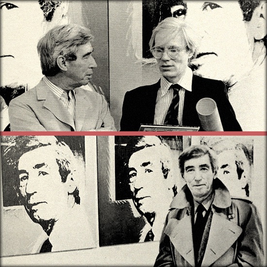 Andy Warhol con Hergè