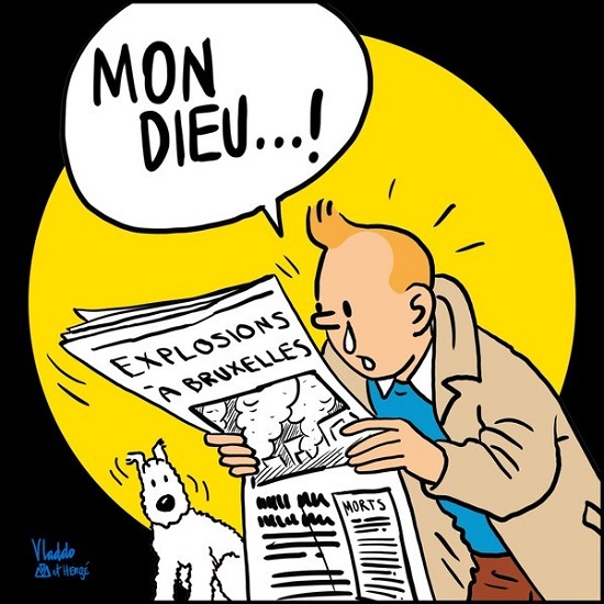 Tintin Mon Dieu Bruxelles
