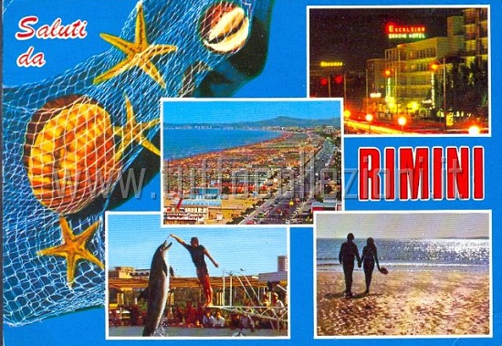 Saluti da Rimini, cartolina