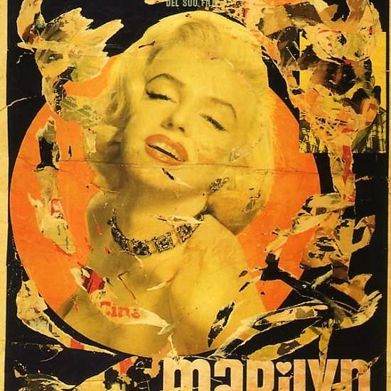 Mimmo Rotella, Marilyn (1962)